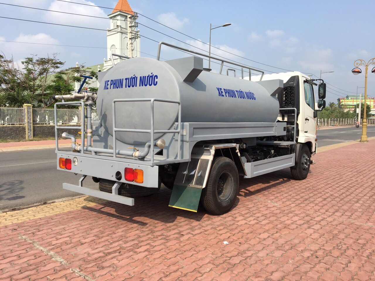 xe_ti_cy_5000 xe bồn tưới cây 5 khối nước  | Xe tải Hino HCM