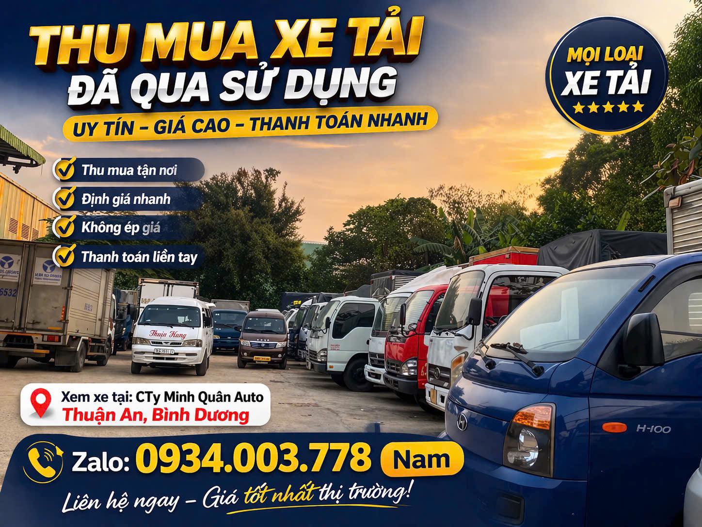 xe tải cũ miền nam